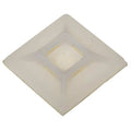 Cable Tie Mounting Pad, 4 Entries, Nylon 6/6, 0.2 in Slot Wd, 0.07 in Slot Ht, Natural, 100 PK