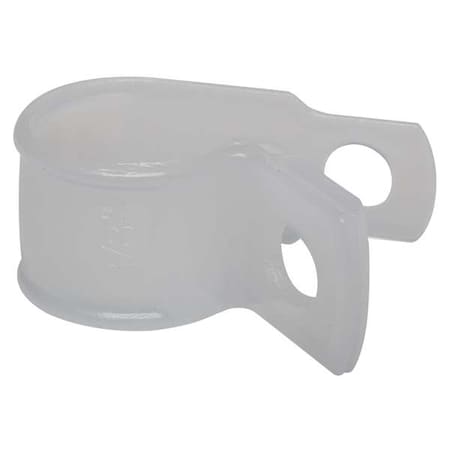Cable Clamp, Nylon 6/6, 3/8 in Bundle Dia., Natural, 0.86 in L, 100 PK