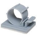 Cable Clip, Nylon 6/6, 0.55 in Bundle Dia., Gray, 1-3/16 in L, 25 PK