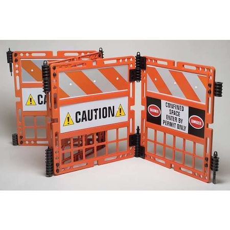 Barricade System, Polypropylene, 35 lb, Orange