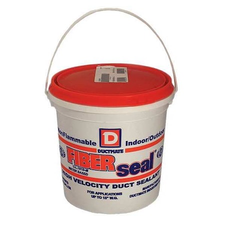 Acrylic Latex Sealant, 1 gal, Pail, Gray, Acrylic Latex Base, FIBERseal