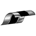 Flexible Duct Connector, 9 in W x 50 ft L, Polyester, 24ga Galvanized Steel, 200F Max Temp, PowerLock