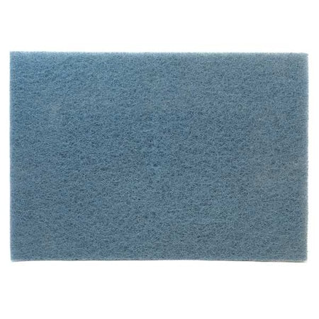 Scrubbing Pad, 20 In x 14 In, Blue, PK10