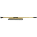 24 in Sweep Face Push Broom, Stiff, Synthetic, Black