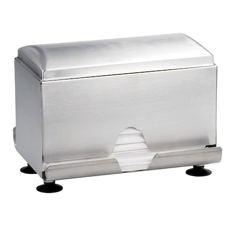 7" x 7-1/4" 2 Sided Straw Dispenser, Silver