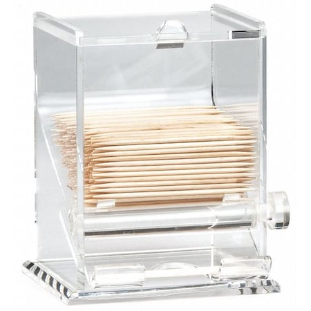 Toothpick Dispenser, 3-1/4"W x 4"H, Clear