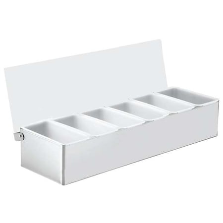 Condiment Holder, 3 5/8 in H, Silver