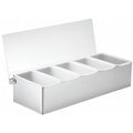Condiment Holder, 3 5/8 in H, Silver