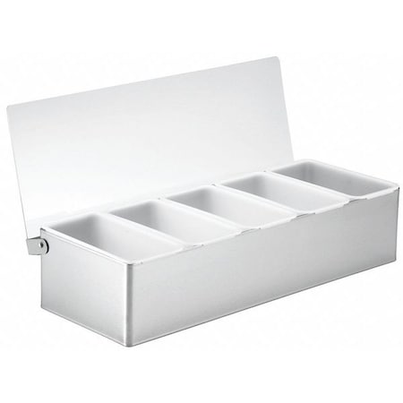 Condiment Holder, 3 5/8 in H, Silver