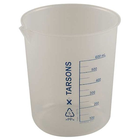 Beaker, 600mL, Polypropylene, PK4