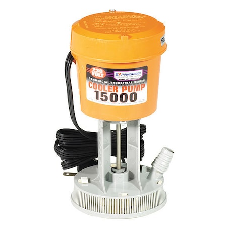 EvaporativeCoolerPump, Plastic/Steel, 9inH
