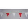 Pennants, Vinyl, Red/White, 60 ft.