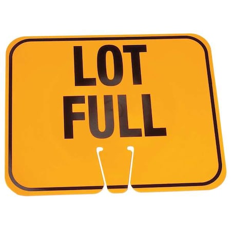 Traffic Cone Sign, 10 1/2 in H, 12 3/4 in W, 03-550-LF