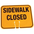 Traffic Cone Sign, 10 3/8 in H, 12 3/4 in W, 03-550-SC