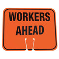 Traffic Cone Sign, 10 1/2 in H, 12 3/4 in W, 03-550-WAH