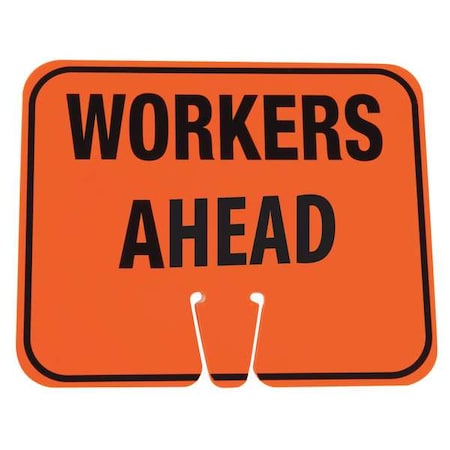 Traffic Cone Sign, 10 1/2 in H, 12 3/4 in W, 03-550-WAH