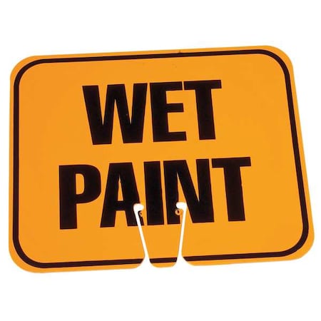 Traffic Cone Sign, 10 1/2 in H, 12 3/4 in W, 03-550-WP