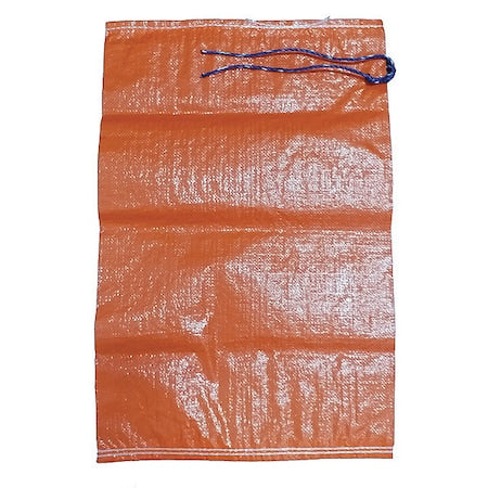 Sand Bag, Polypropylene, 27 in Length, Orange 100 PK