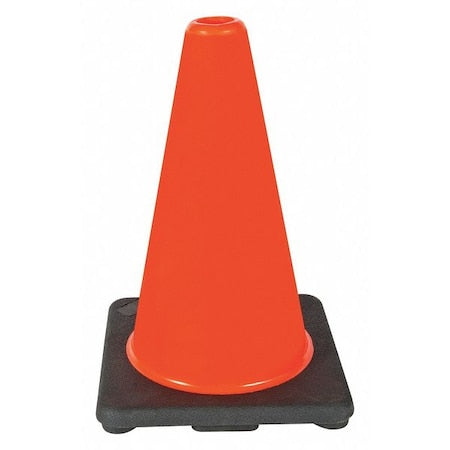 Traffic Cone, PVC, Not Applicable, 12 in Height, 1.7 lb, Orange