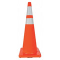 Traffic Cone, PVC, High-Intensity Prismatic, 36 in Height, 12 lb, Orange