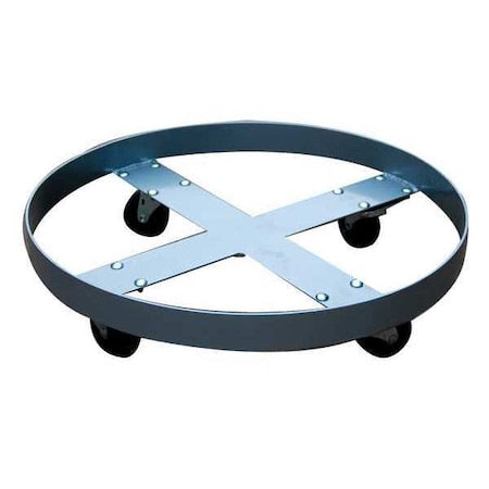 Drum Dolly, 1400 lb., 6-1/4 In H, 55 gal.