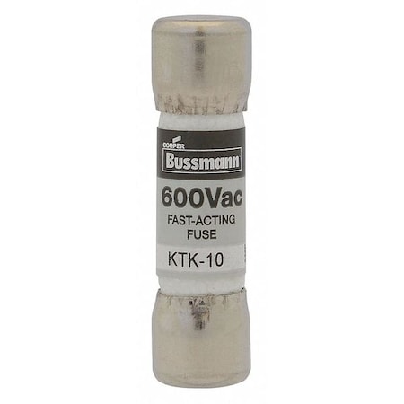 Midget Fuse, Fast-Acting, 40A, 600V AC, Non-Indicating, 100kA at 600V AC