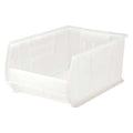 Storage Bin, Polypropylene, Clear, 11 in H, 16 1/2 in W, 23 7/8 in L