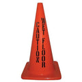 Traffic Cone, PVC, Non-Reflective, 18" Height, 2.3 lb, Red/Orange