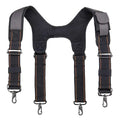 Tool Suspenders, Tool Belt Suspenders, Gray, Polyester, 1 Pockets