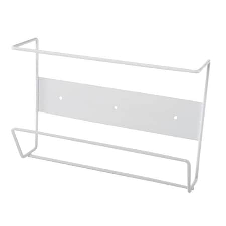 Glove Dispenser, Enamel Coated Steel Wire, Holds (1) Box , White , 7-1/4"H x 11"W x 3-1/2"D