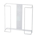 Glove Dispenser, Enamel Coated Steel Wire, Holds (2) Boxes , White , 10-1/2 in H x 11 in W x 4 in D