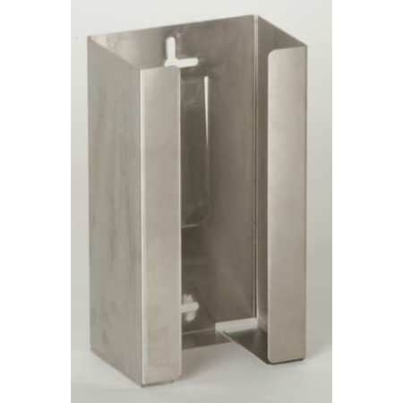 Glove Dispenser, Stainless Steel, Holds (1) Box , Silver , 5-1/2"H x 10"W x 3-3/4"D
