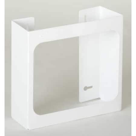 Glove Dispenser, Steel, Holds (2) Boxes , White , 10"H x 12"W x 3-3/4"D