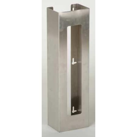 Glove Dispenser, Stainless Steel, Holds (2) Boxes , Silver , 20"H x 5-1/2"W x 3-3/4"D