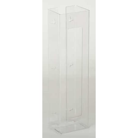 Glove Dispenser, PETG, Holds (2) Boxes , Clear , 20"H x 5-1/2"W x 3-3/4"D