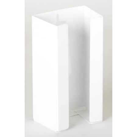 Glove Dispenser, Steel, Holds (1) Box , White , 5-1/2"H x 10"W x 3-3/4"D