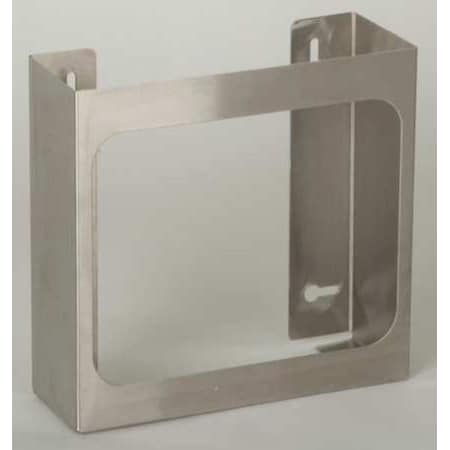 Glove Dispenser, Stainless Steel, Holds (2) Boxes , Silver , 10"H x 12"W x 3-3/4"D