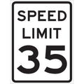 Traffic Sign, 24 in H, 18 in W, Aluminum, Rectangle, English, 115643
