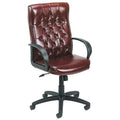 Executive Chair, Vinyl Oxblood Burgundy, Height 42-1/2" to 45-1/2"