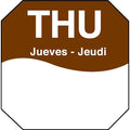 Day Label, Thursday, 1-1/4 In. W, PK1000