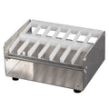 Label Dispenser, Metal, Silver, 9-1/2 In. L