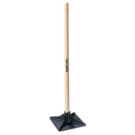 Dirt Tamper, 8x8 In Blade, Handle 42 In