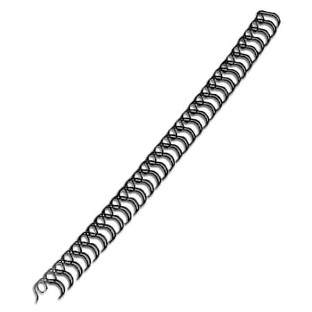 Binding Spines, Wire, 1/4in, Black, PK100