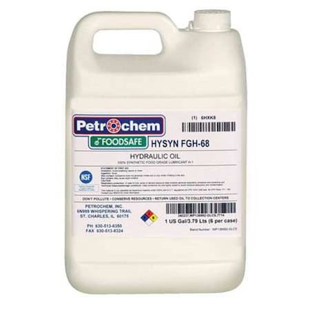 1 gal Jug, Hydraulic Oil, 68 ISO Viscosity, 20W SAE