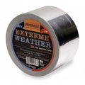 Extreme Weather Foil Tape, 2 13/16 in W x 50 1/4 yd L, 3.5 mil Thick, Silver, 330X