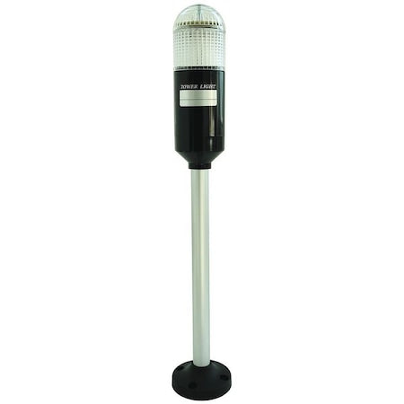 Tower Light Assembly, 24V AC/DC, Amber, Green, Red, 56 mm Dia., 16 7/8 in Height, LED