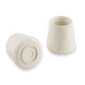 Protective Leg Tips, Slip-On, Round, PK24, Leg Outside Dia.: 3/8 in