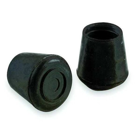 Protective Leg Tips, Slip-On, Round, PK24