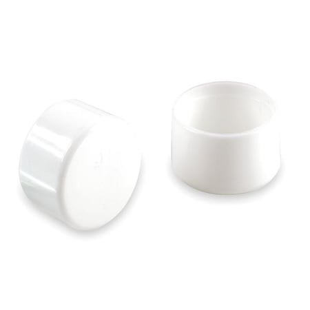 Protective Leg Tips, Slip-On, Round, PK24