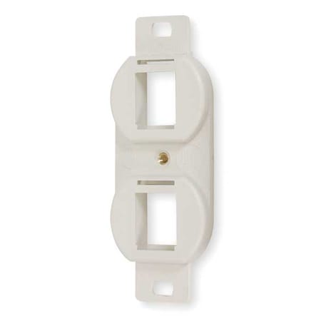 Outlet Frame, 2P, Flush Keystone Mounting